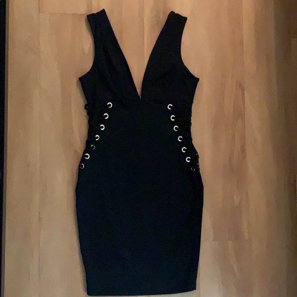 Plunge Neckline Dress